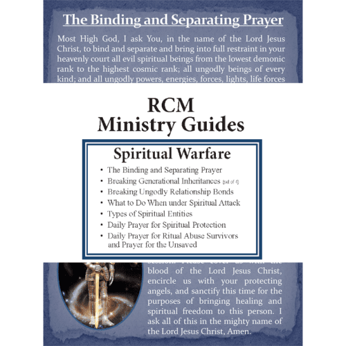 Spiritual Warfare Ministry Guide Set Image Restoration in Christ Ministries RCM