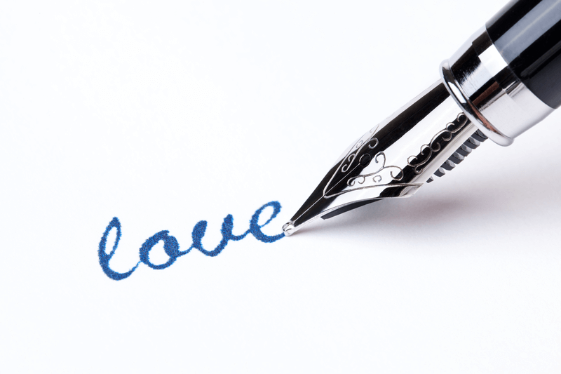 Calligraphy Pen Paper Love Image RCM