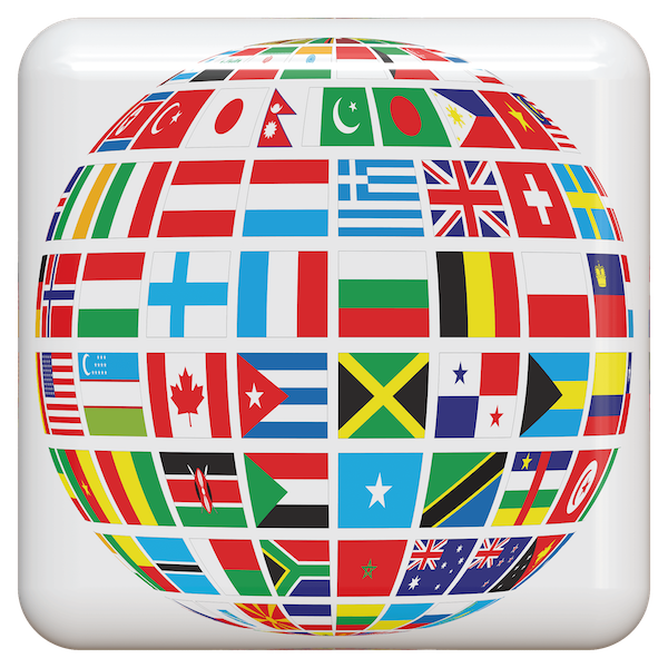 International globe Flag Image